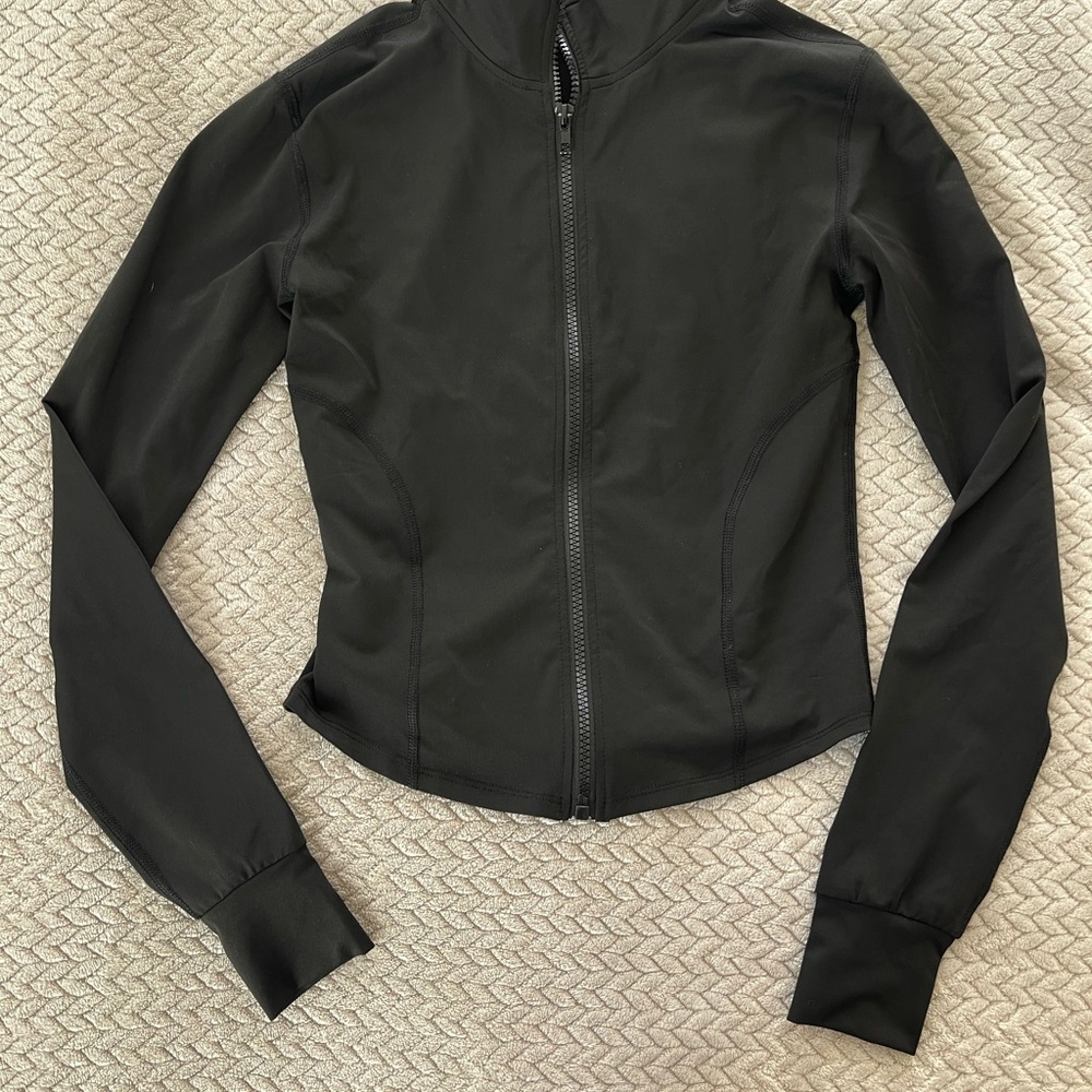 Black Women's Zip-Up Jacket